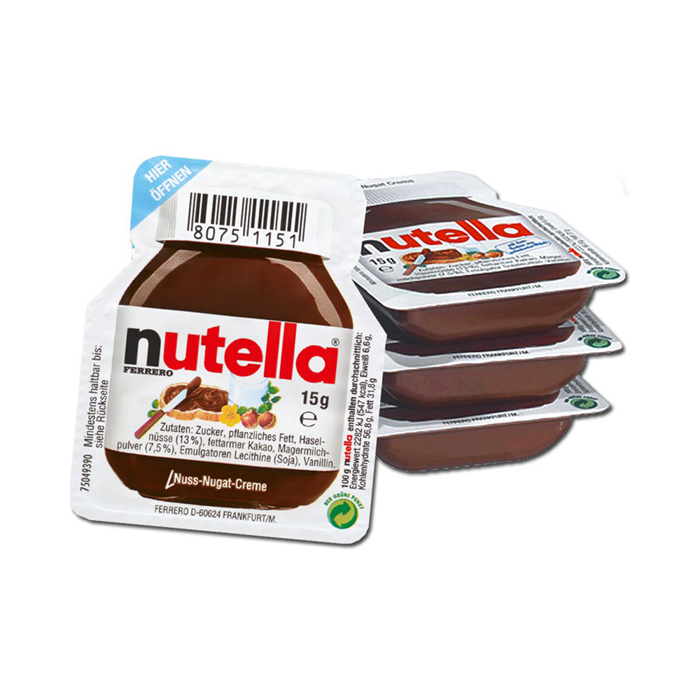 Ferrero Nutella Portionspackungen
120x15g pro Karton