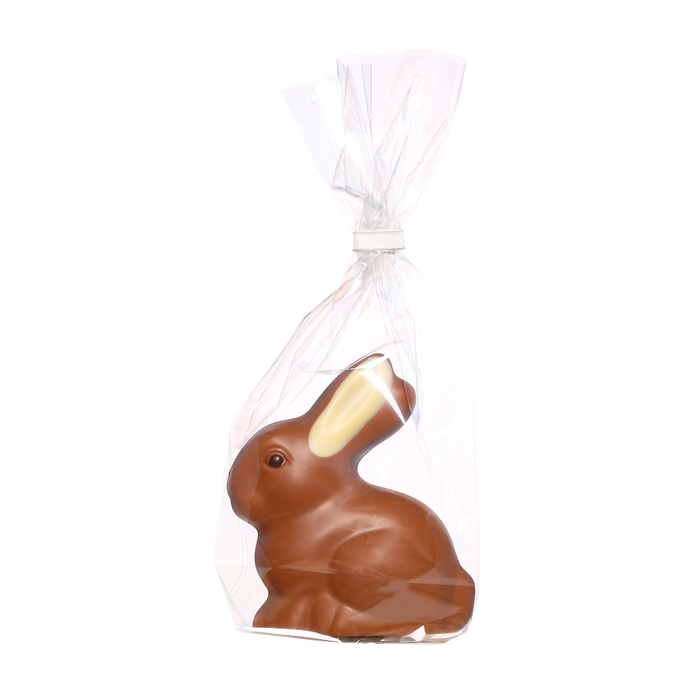 Osterhase sitzend (Größe 10,5 cm) 75g
2-farbig in Klarsichtbeutel 
24 Stück pro Karton