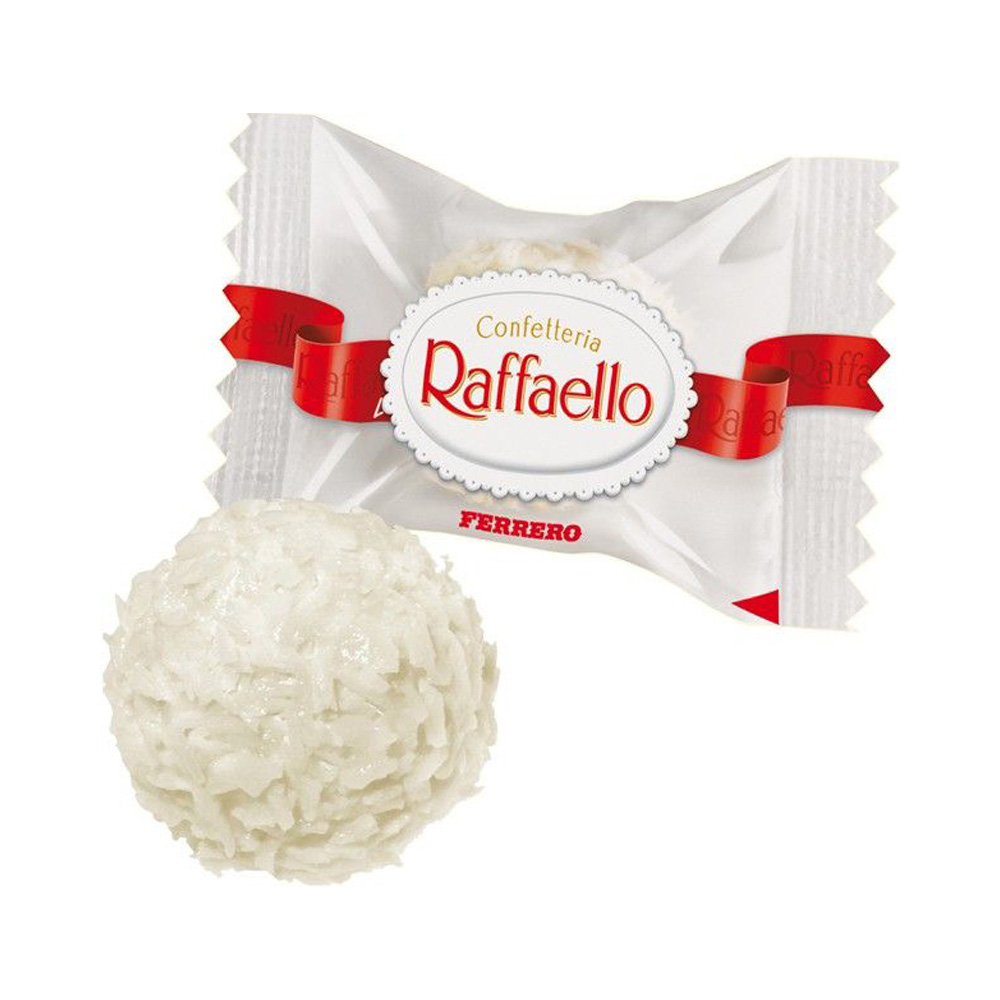 Raffaello einzeln verpackt á 10,5g, Mini - Ferrero -
~275 Stück pro Karton
*nur auf Vorbestellung-5 Werktage*
