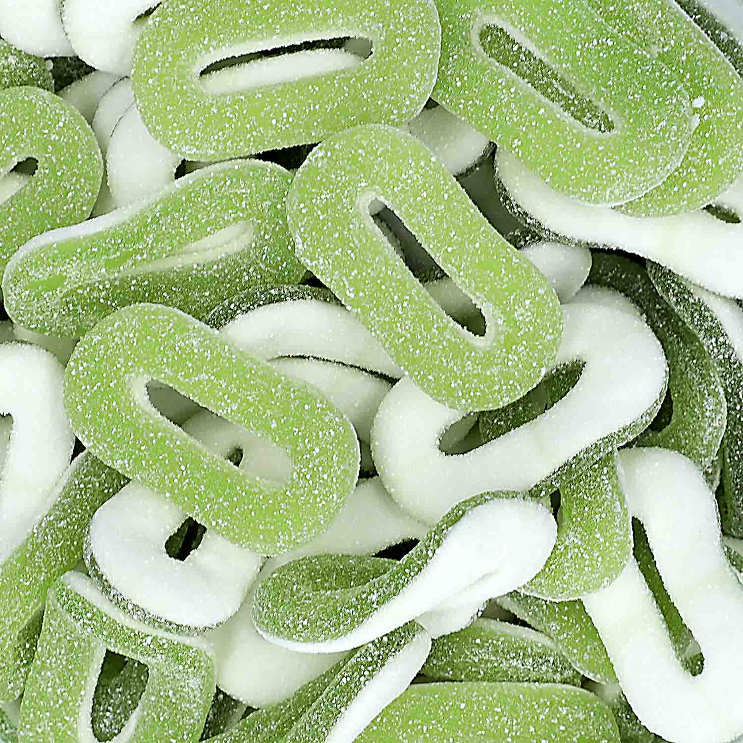 Haribo saure Apfelringe 150 Stück
in der Papiertüte, genäht