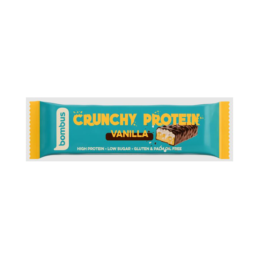 Bombus Crunchy Proteinriegel Vanille
20 Riegel á 50g pro Karton
