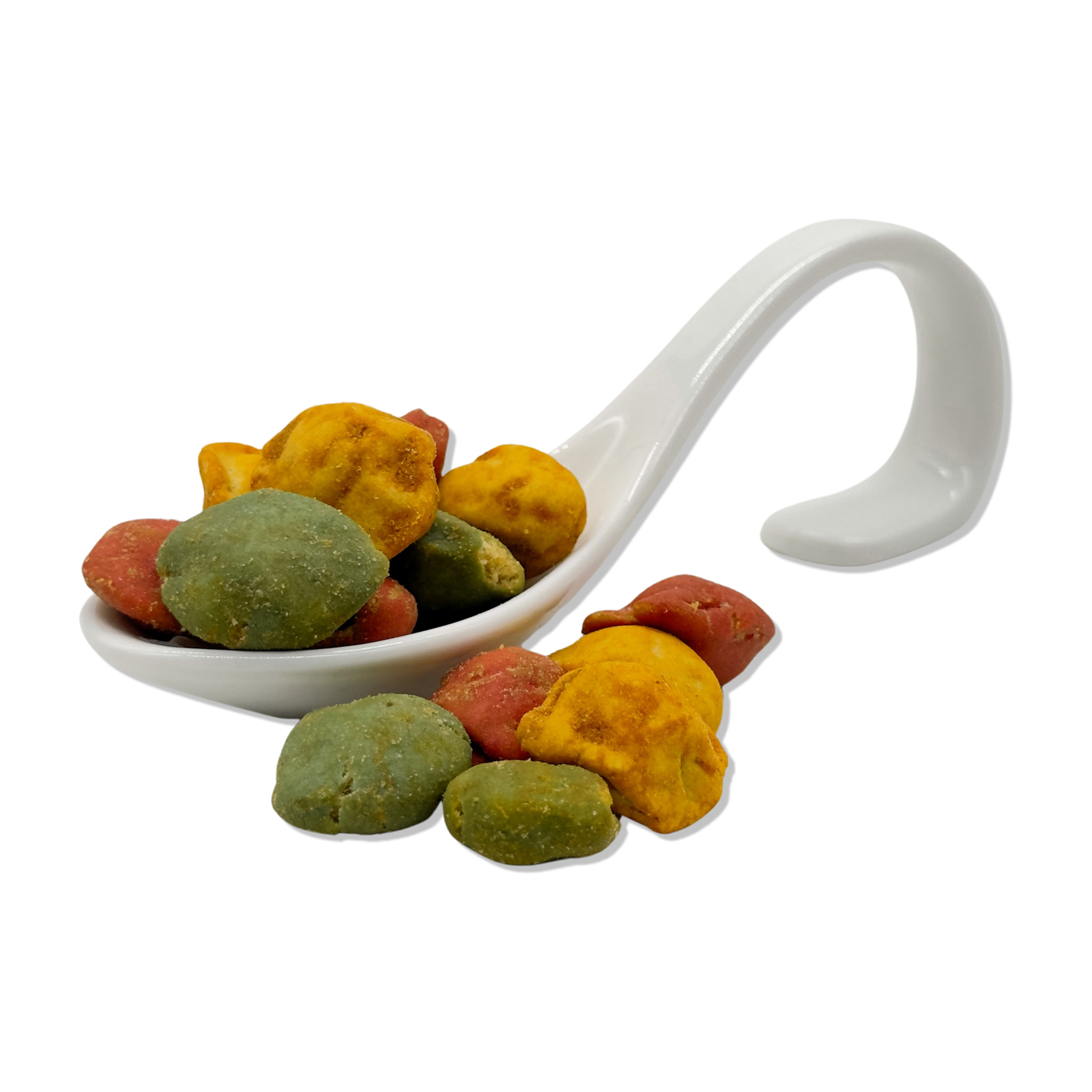 Ufo Mix
1 kg Beutel
grüne & rote Wasabi-Erdnuss, BBQ-Teigmantel-Erdnuss