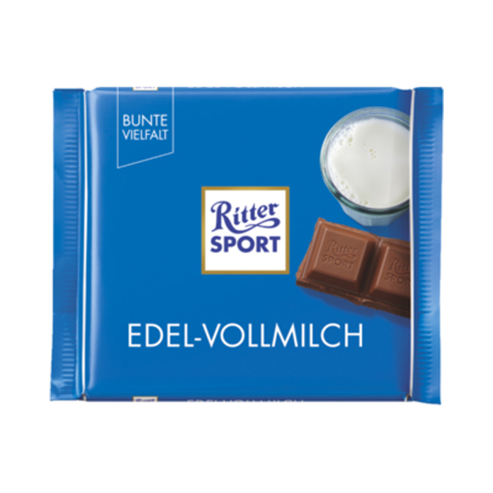 Ritter Sport Edel Vollmilchschokolade
12x100g pro Packung