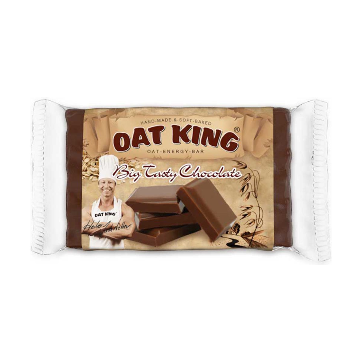 Oat King-Energy Bar, Haferriegel á 95g
Big Tasty Chocolate / leckere Schokolade
10 Stück pro Karton