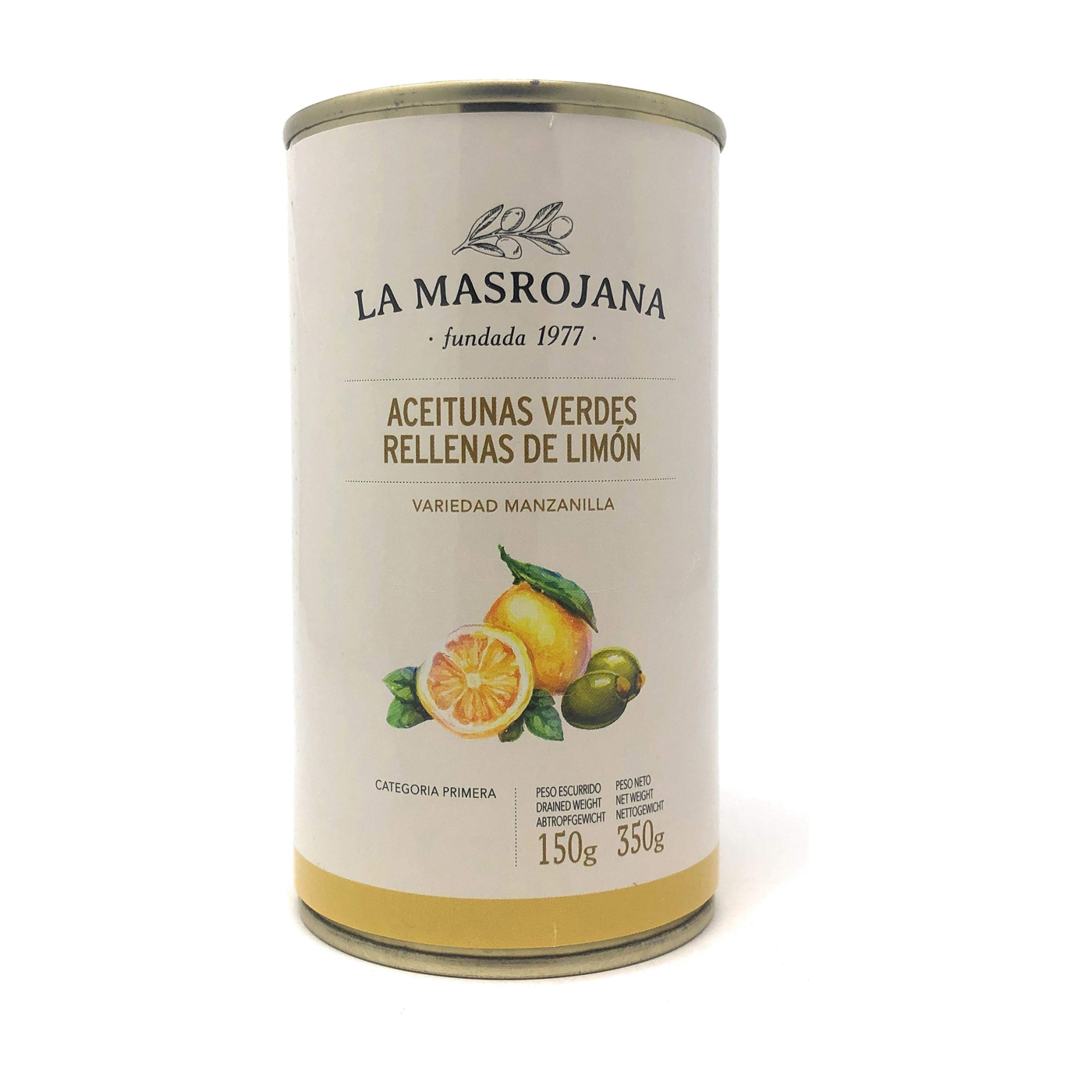 Spanische Oliven mit Zitrone 350g
Knackigen Manzanilla-Oliven sind Sonnengereift und mit einer frischen Zitronenpaste gefüllt Ihr frisches Aroma ist besonders köstlich zu Käseplatten