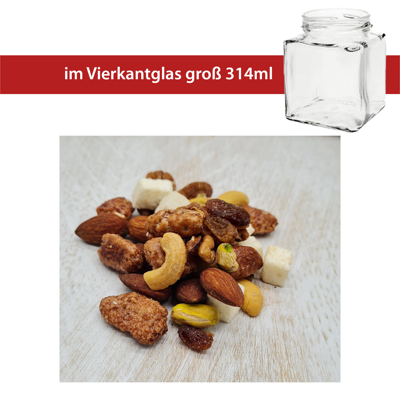 SoulFood-Mix 140g Ponchimix
Vierkantglas groß
40 Stück pro Karton
