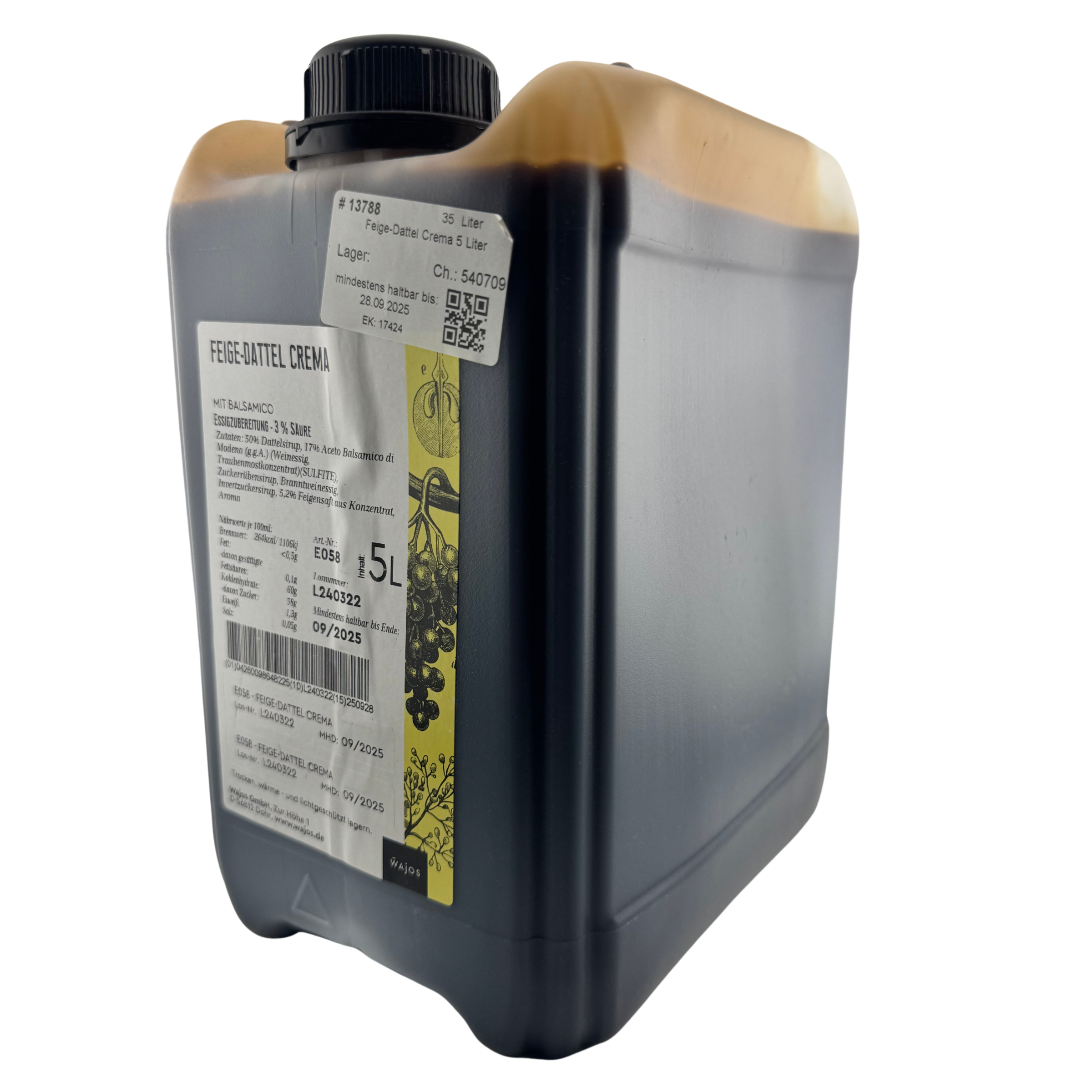 Feige-Dattel Crema 3% Säure 5 Liter Kanister