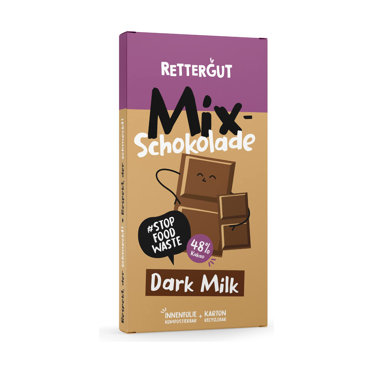 Rettergut Tafel Mixschokolade Dark Milk 80g
Classic 10 Stück pro Karton