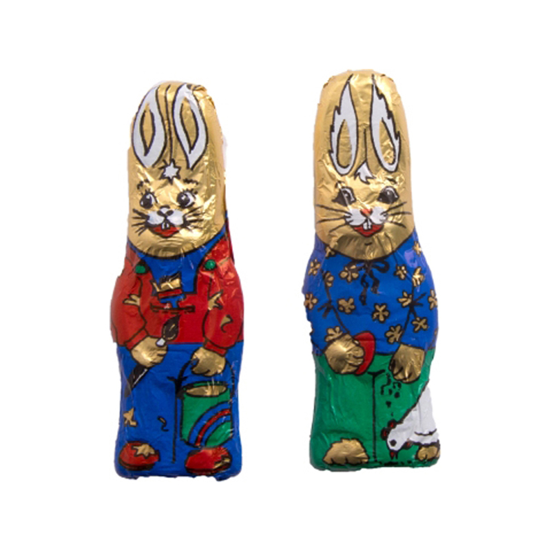Osterhase 60g in Goldstanniol Größe 16 cm
24 Stück pro Karton