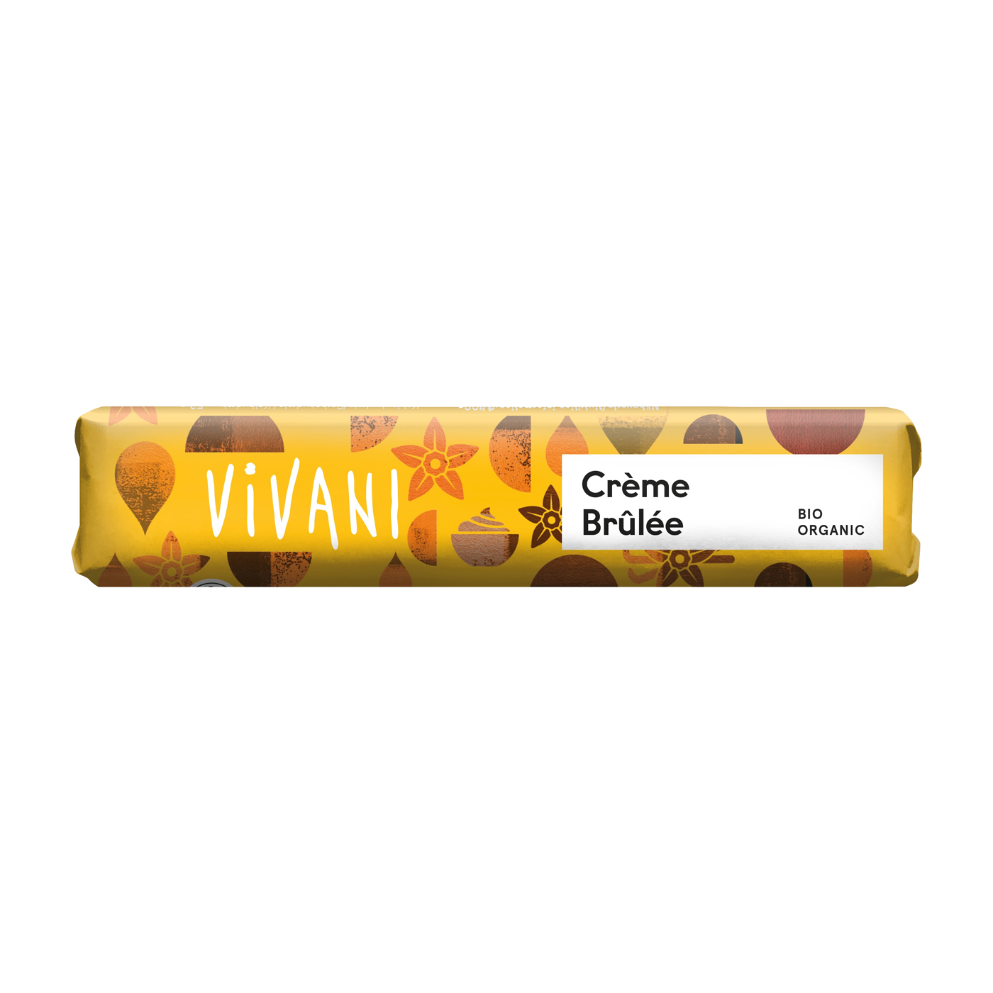VIVANI Creme Brulee Schokoriegel mit Milchcreme und Karamell 40g BIO - 18 Stück pro Karton