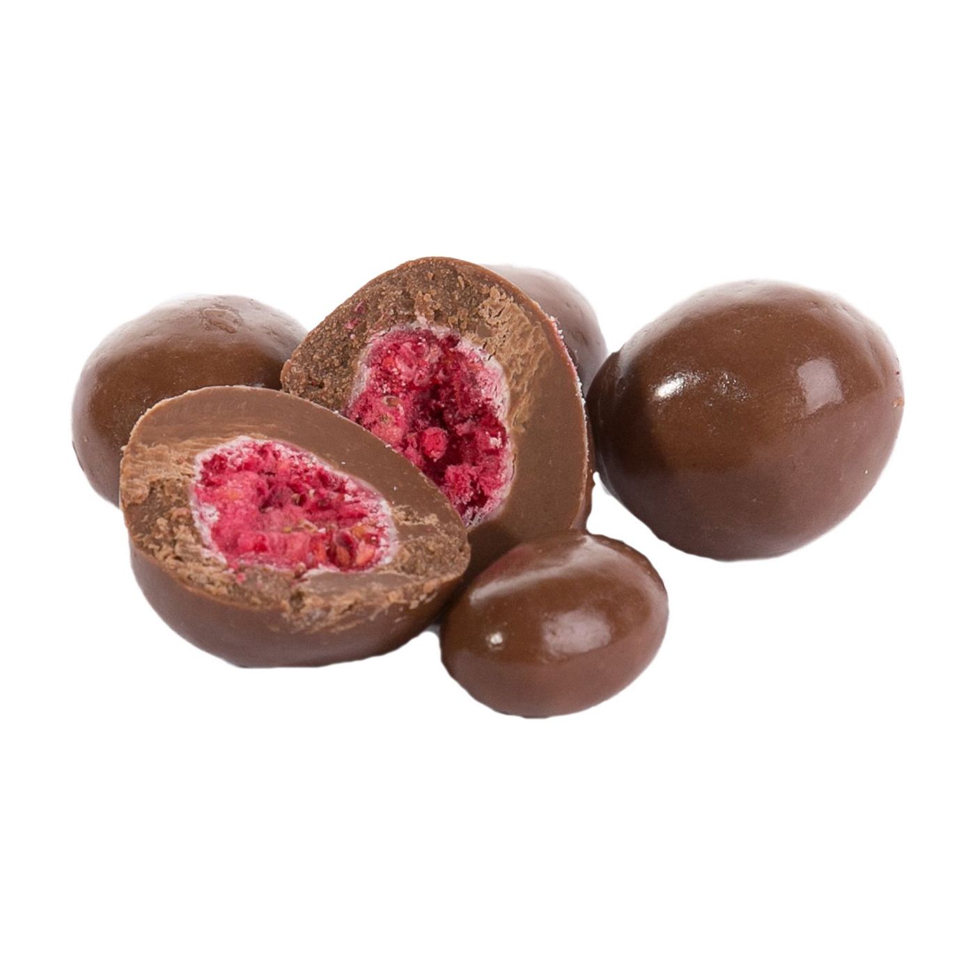 Himbeeren gefriergetrocknet in Vollmilchschokolade
  VE 4kg