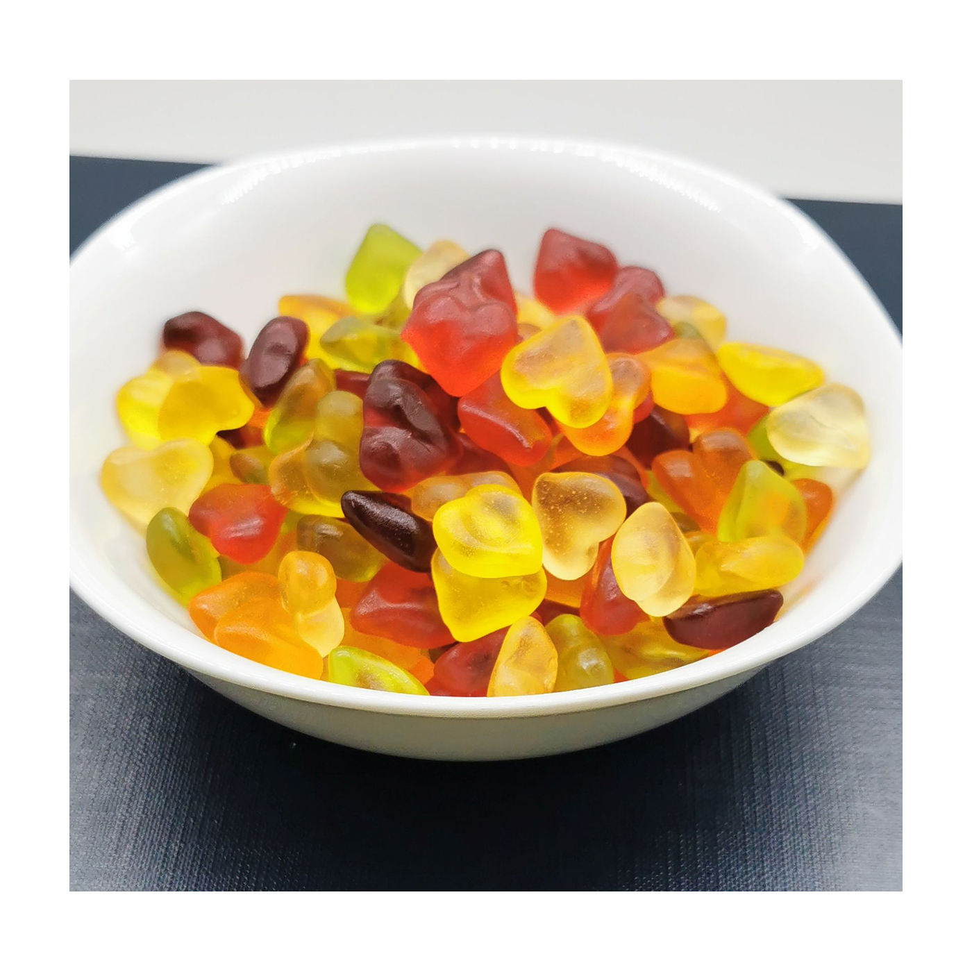 Bunte Fruchtgummi Herzen im 1,0 kg Beutel