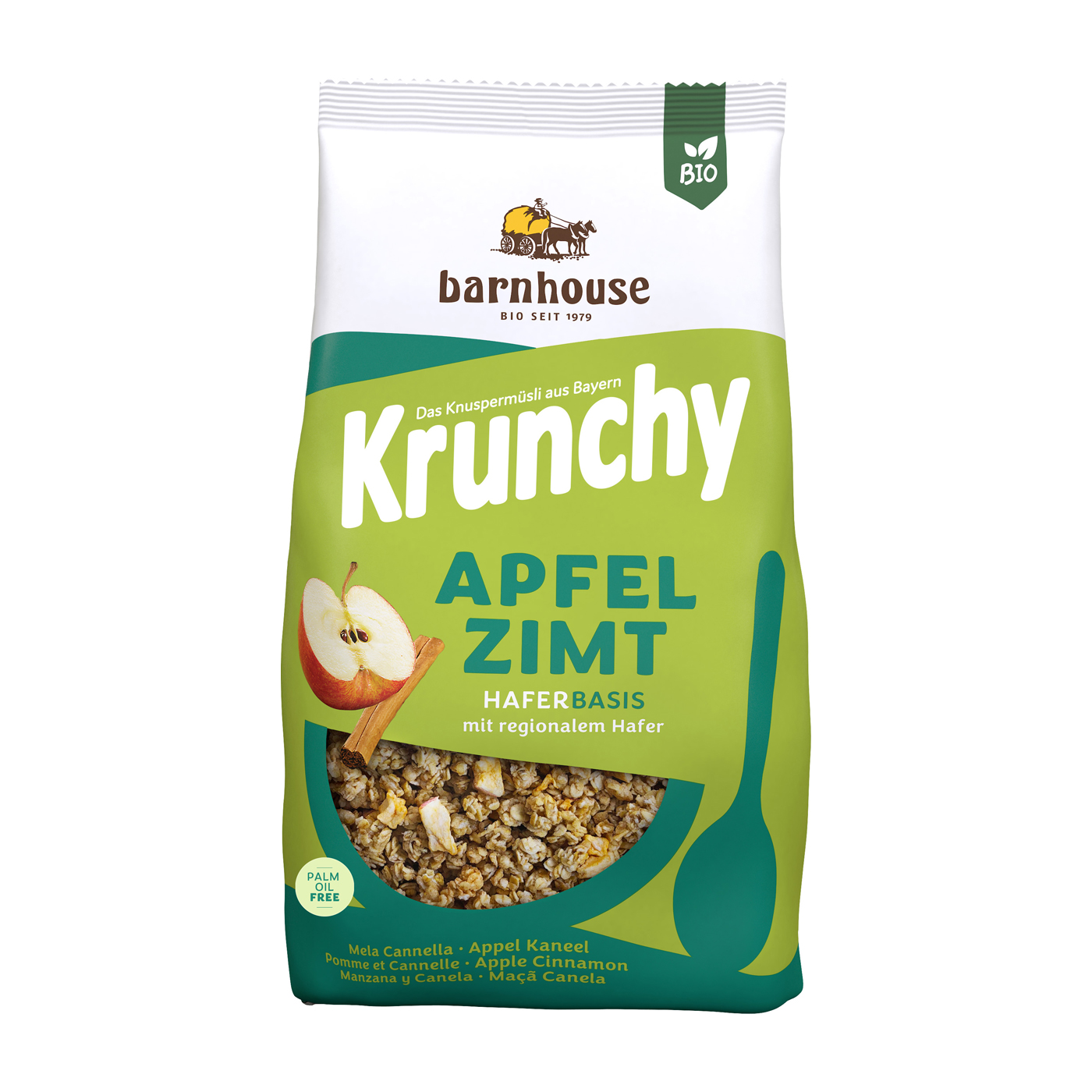 BIO Barnhouse Krunchy Apfel Zimt
1,25kg Beutel BIO