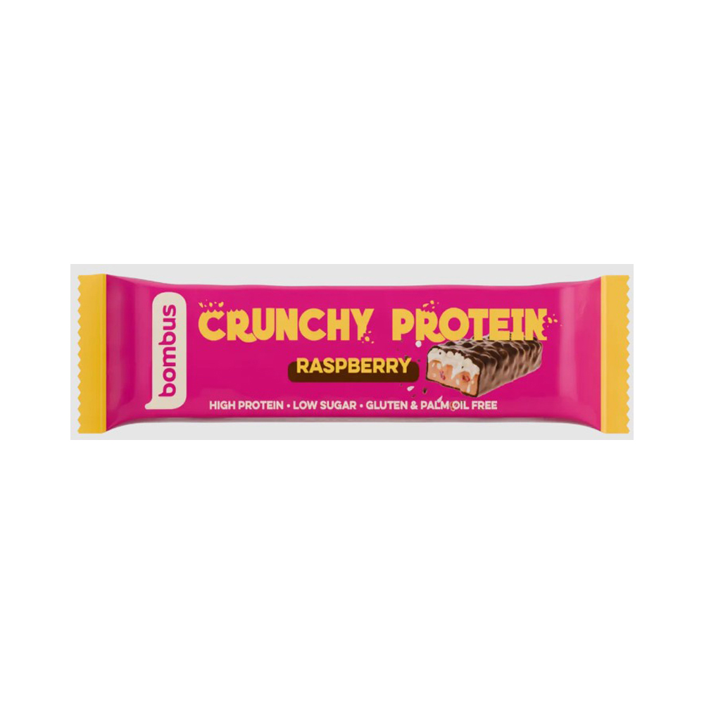 Bombus Crunchy Proteinriegel Raspberry
20 Riegel á 50g pro Karton