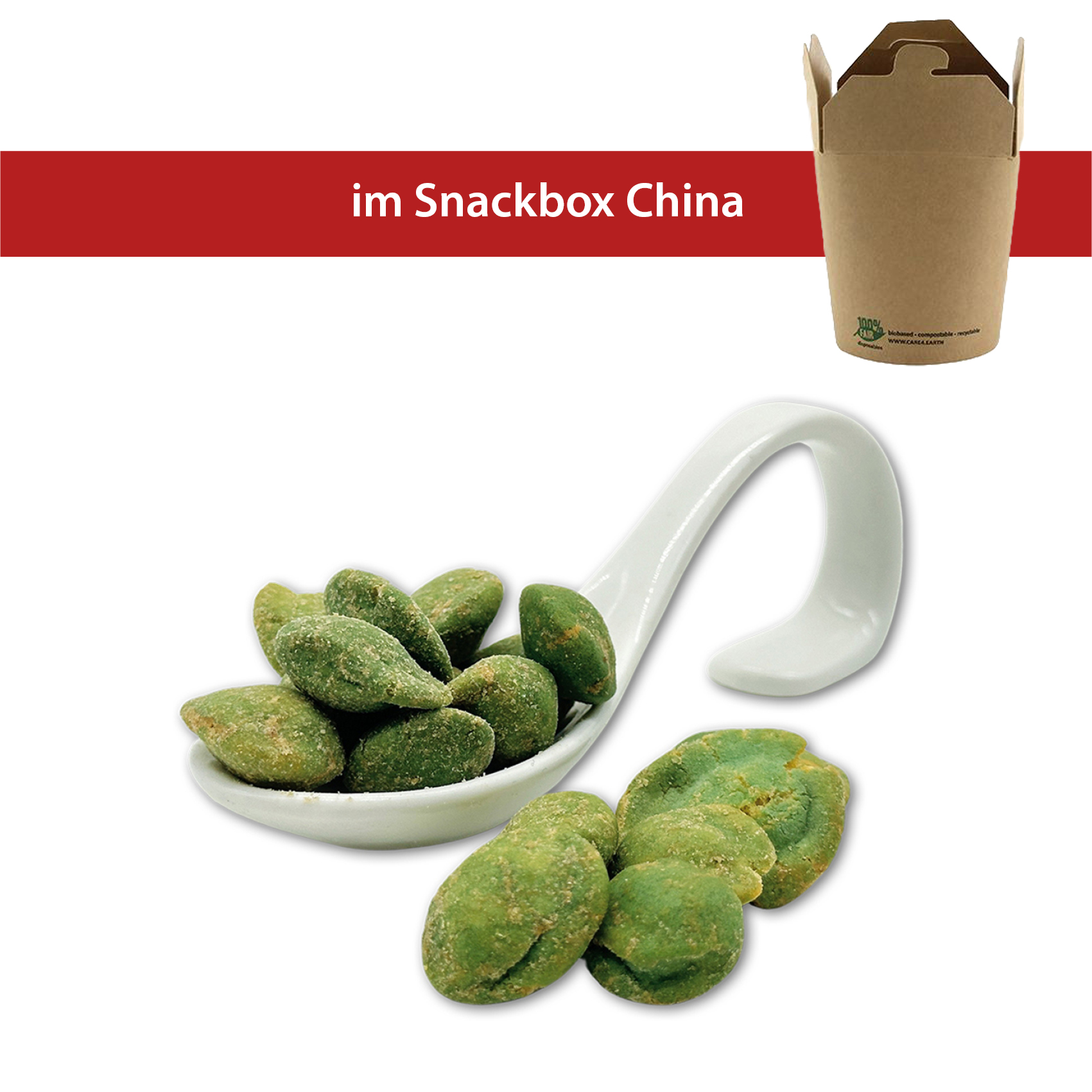 Snackmix 50g
Asia Snackbox 230ml, biologisch abbaubar
48 Stück pro Karton