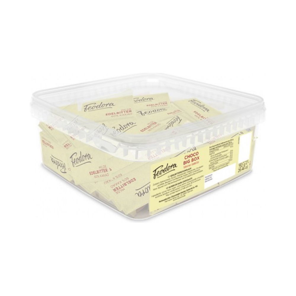 Feodora Vollmilch Täfelchen Choco Big Box 7,5g - 100 Stück pro Dose