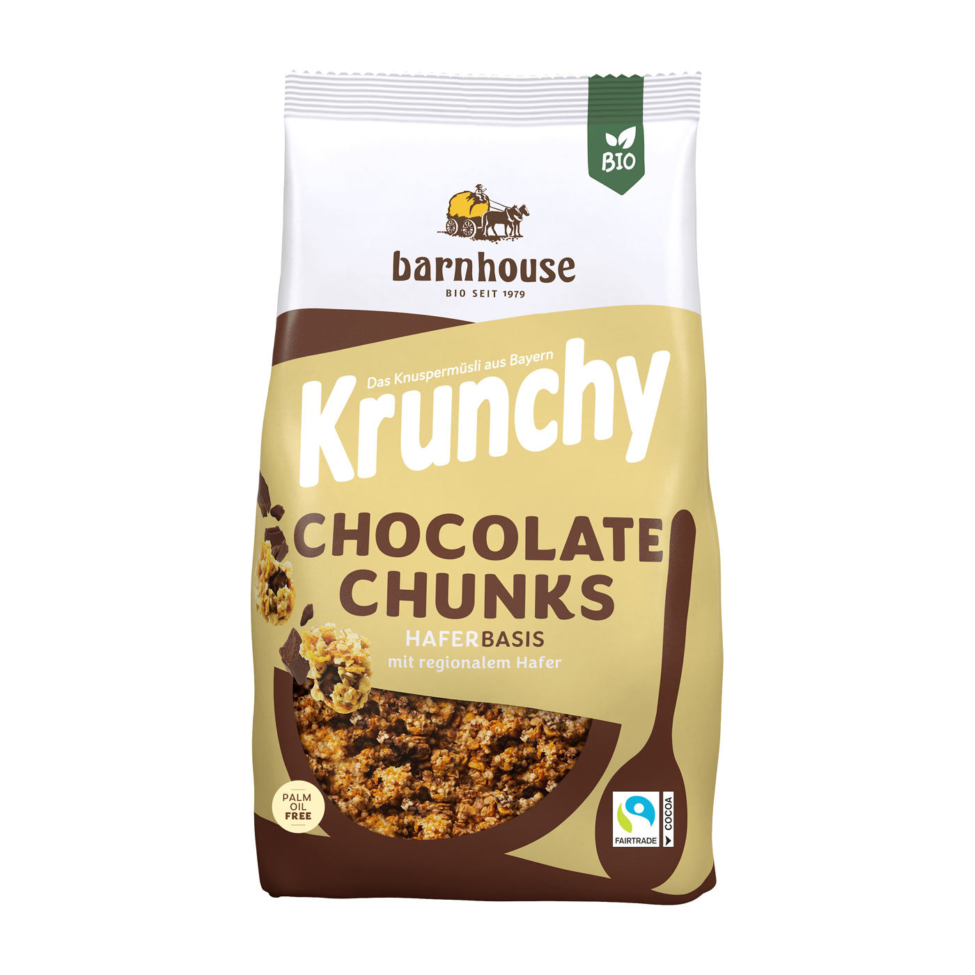 BIO Barnhouse Krunchy Chocolate Chunks
1,25 kg Beutel