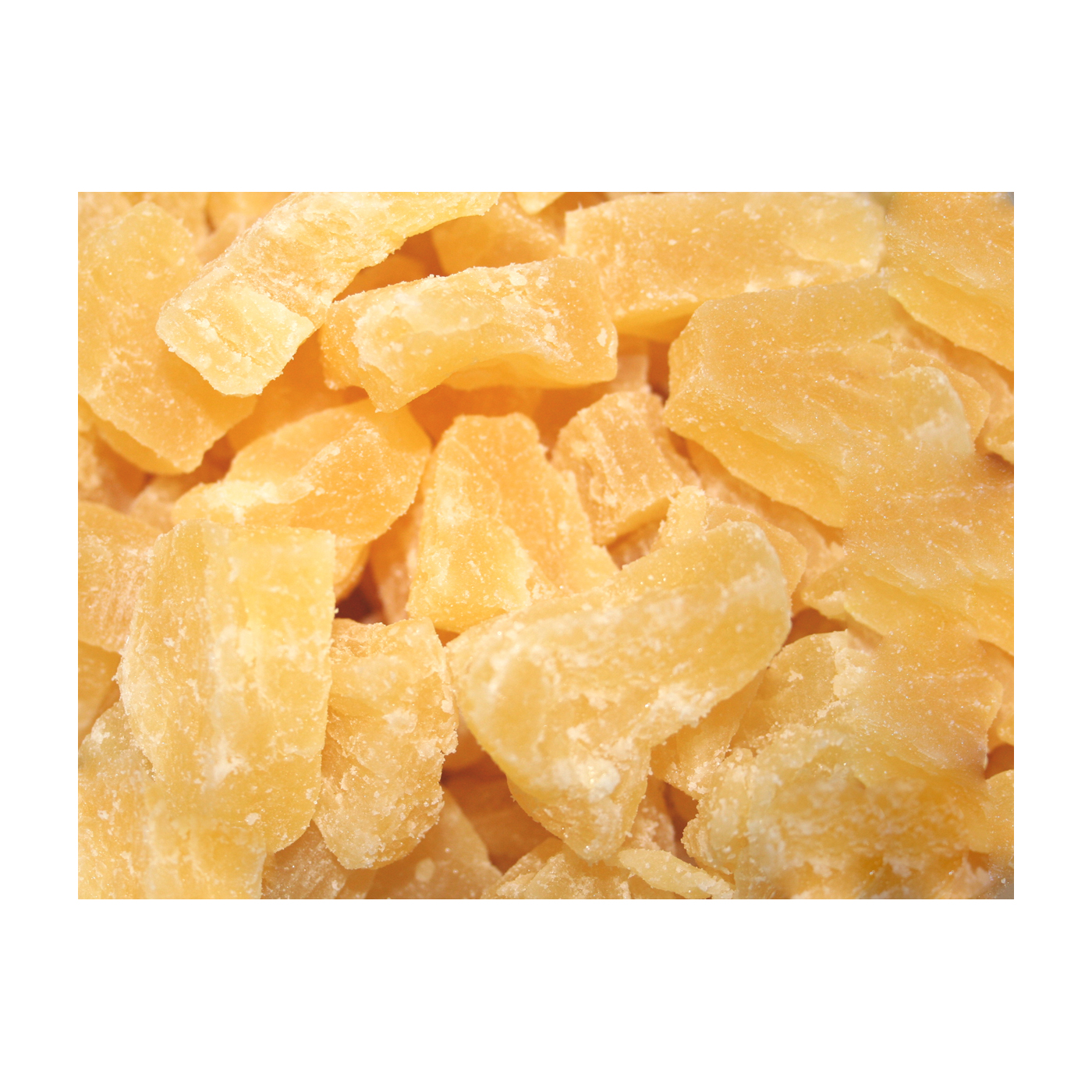 Ananas Stücke getrocknet & gezuckert ~1,5-2cm
1,0 kg Beutel