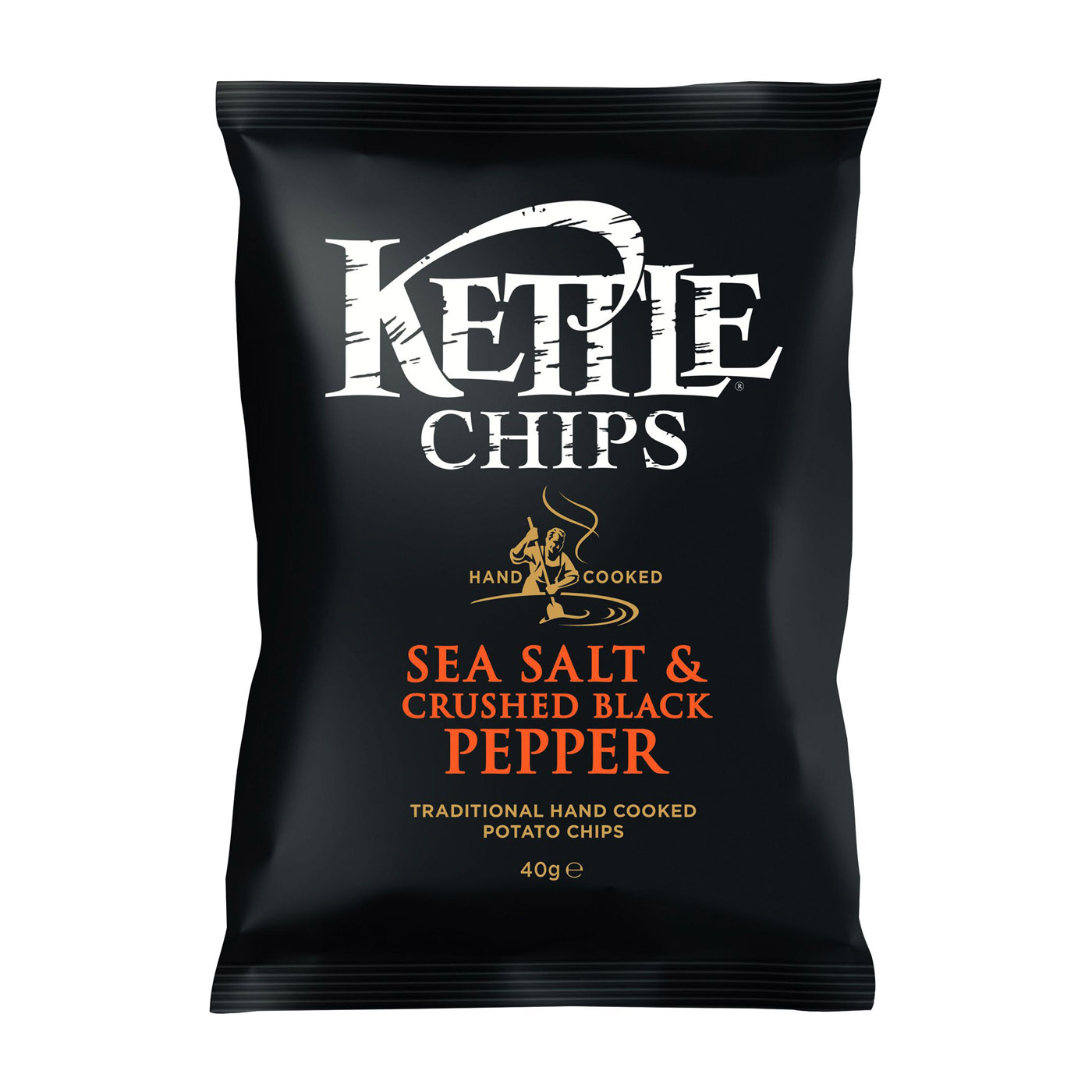 Kettle Chips Sea Salt & Crushed Black Pepper 40g
18 Beutel pro Karton