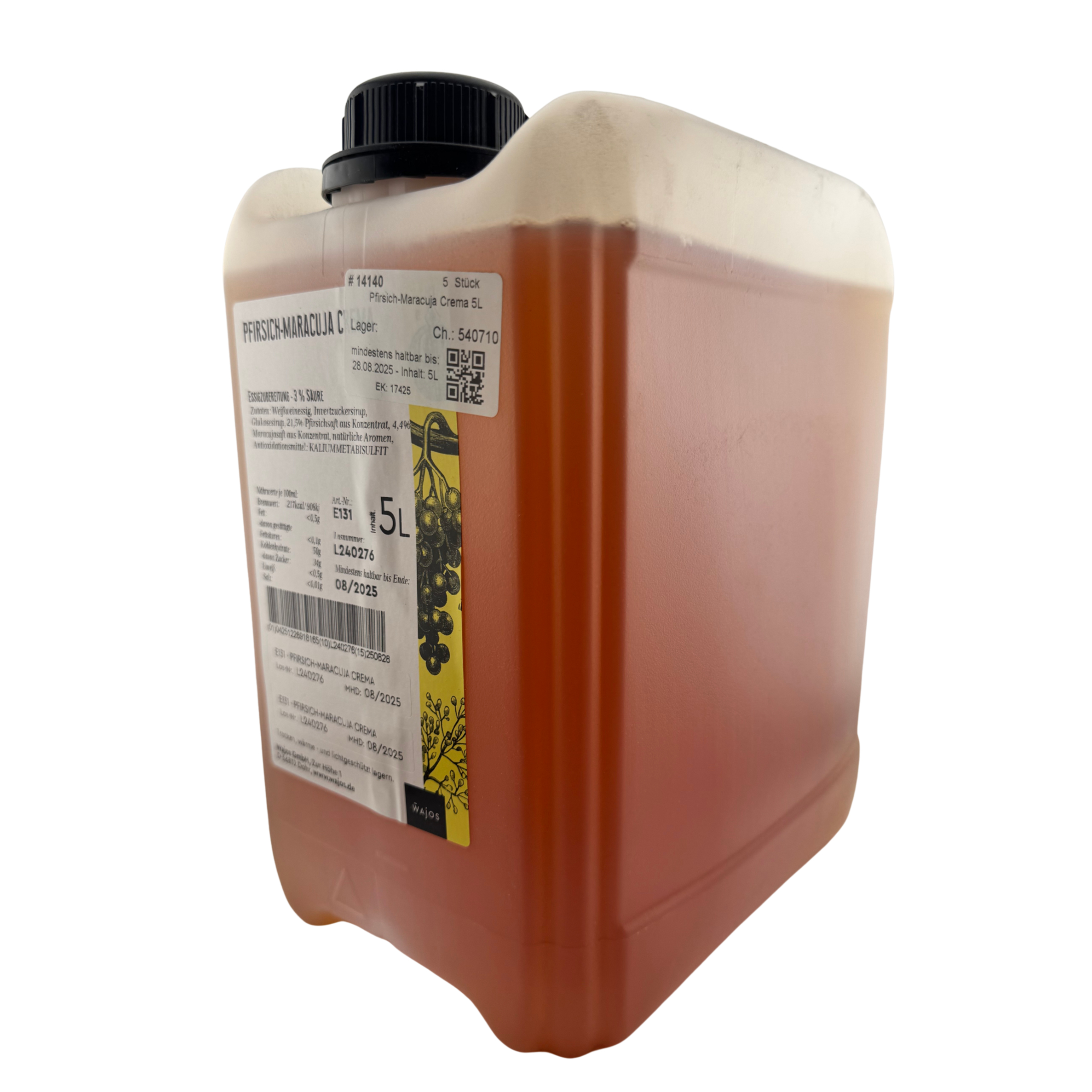 Pfirsich-Maracuja Crema 5L Kanister