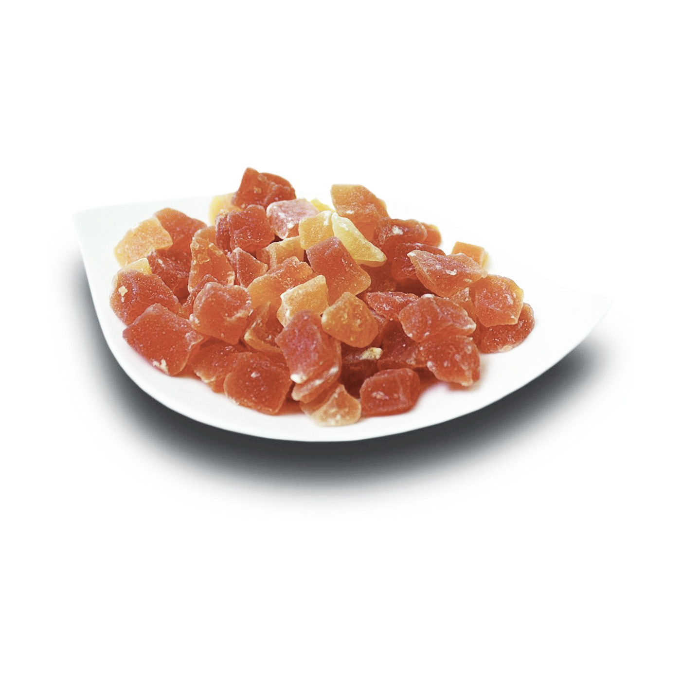 Papaya Stücke gezuckert, ~1cm
1,0 kg pro Beutel
