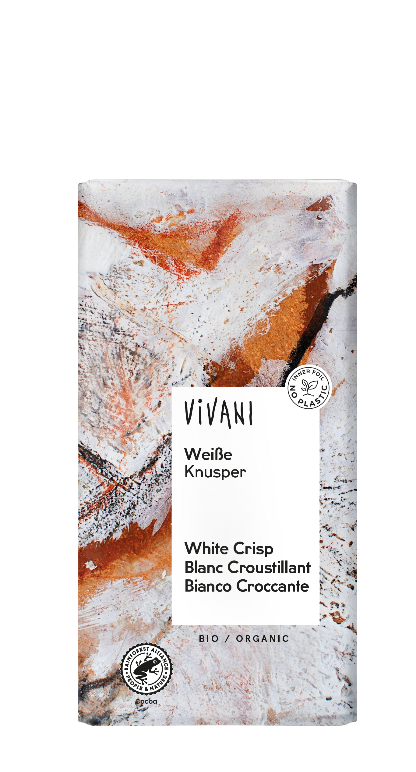 VIVANI weiße Knusper Schokoladentafel 100g
BIO
10 Stück pro Karton