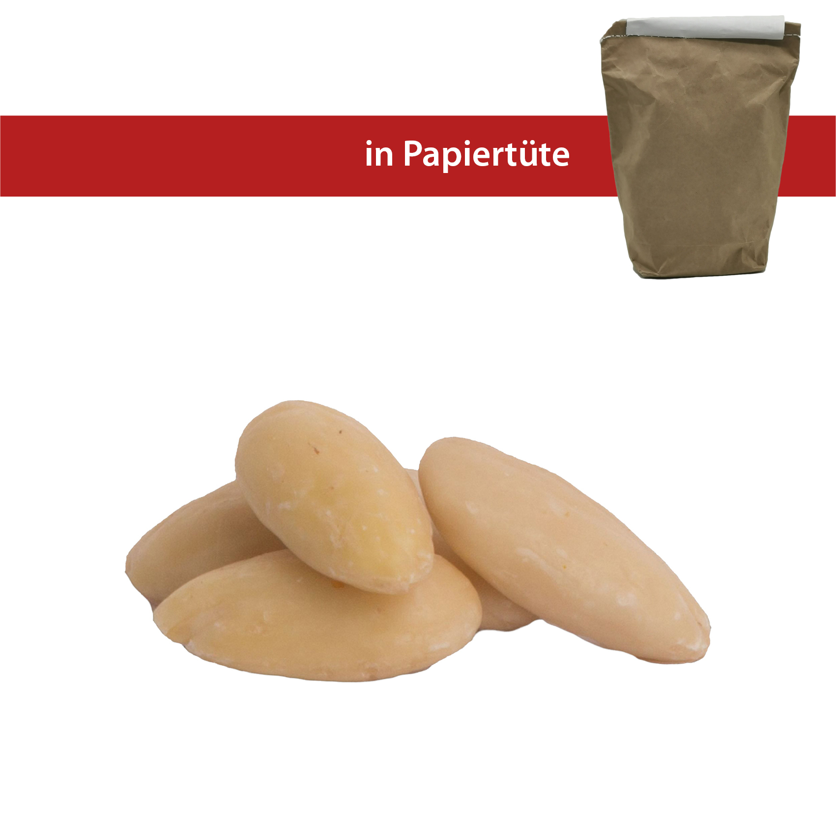 Mandelkerne ganz blanchiert 2,5kg
in der Papiertüte, genäht