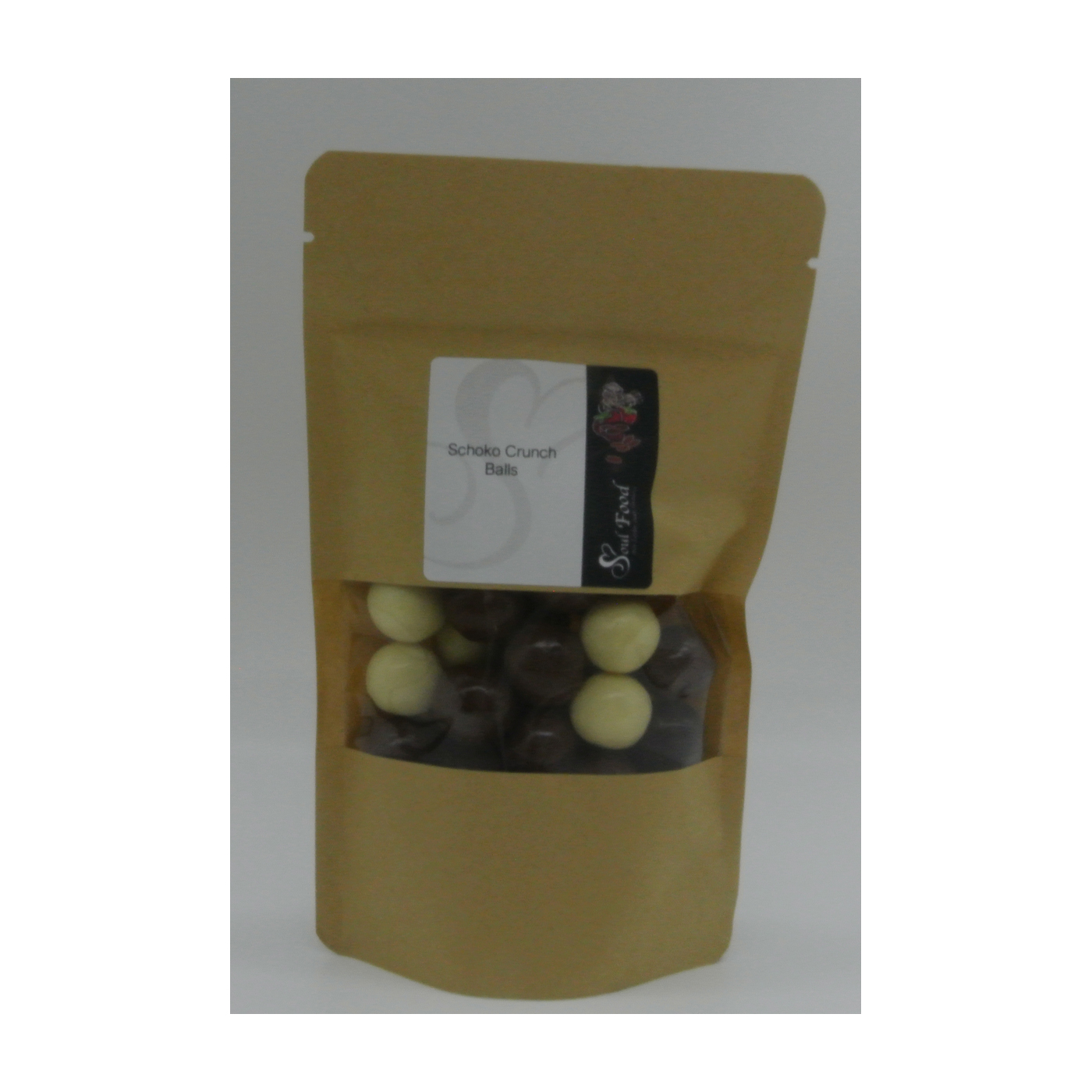 Schoko Crunch Balls im 80g Snackbag 25 Beutel pro Karton